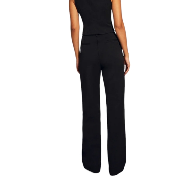 Favorite Daughter THE FAVORITE PANT Black Pleated Women's 6 NWT - Picture 2 of 12